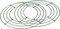 20 Pack 10 Inch Metal Wreath Frame, Dark Green Metal Floral Wreath Frame, Wire Wreath Rings for Christmas, New Year, Thanksgiving Day, Valentines, Wedding